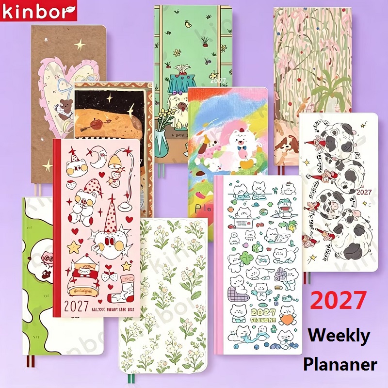 Meal Prep Planner - Kinbor 2027 Weekly Planner Work Plan