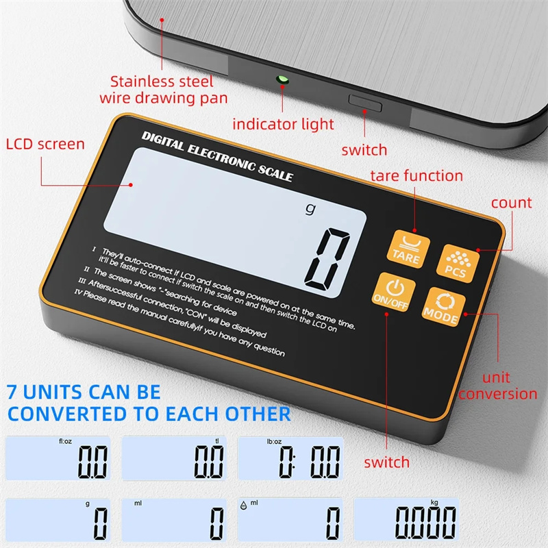 Wireless Kitchen Scale with Re - Meal Prep Kitchen 评论和价格