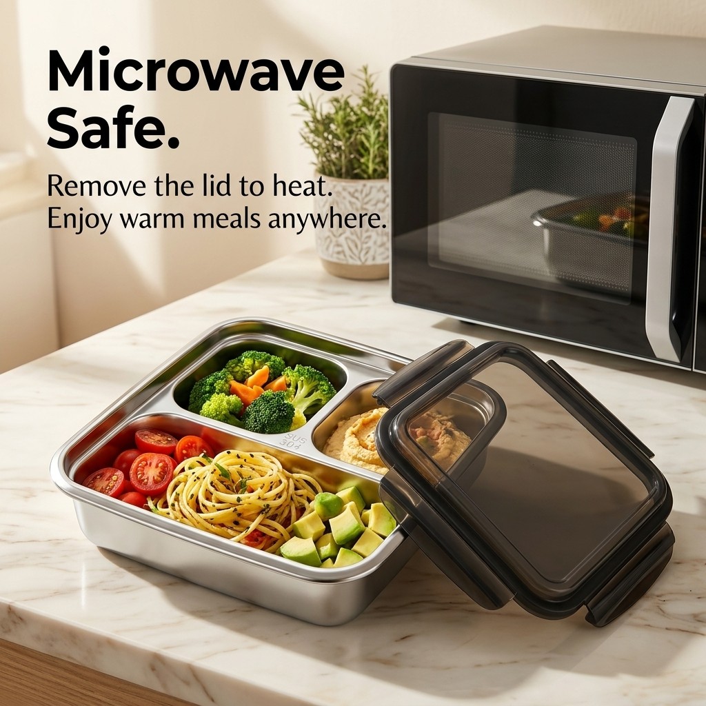 Large Capacity Lunch Container - Meal Prep Lunch Boxes 评论和价格