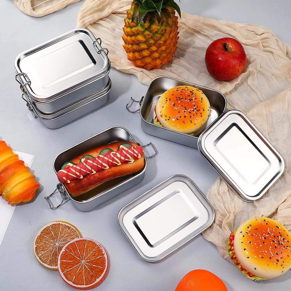4Pcs Stainless Steel Bento Box - Meal Prep Lunch Boxes 评论和价格