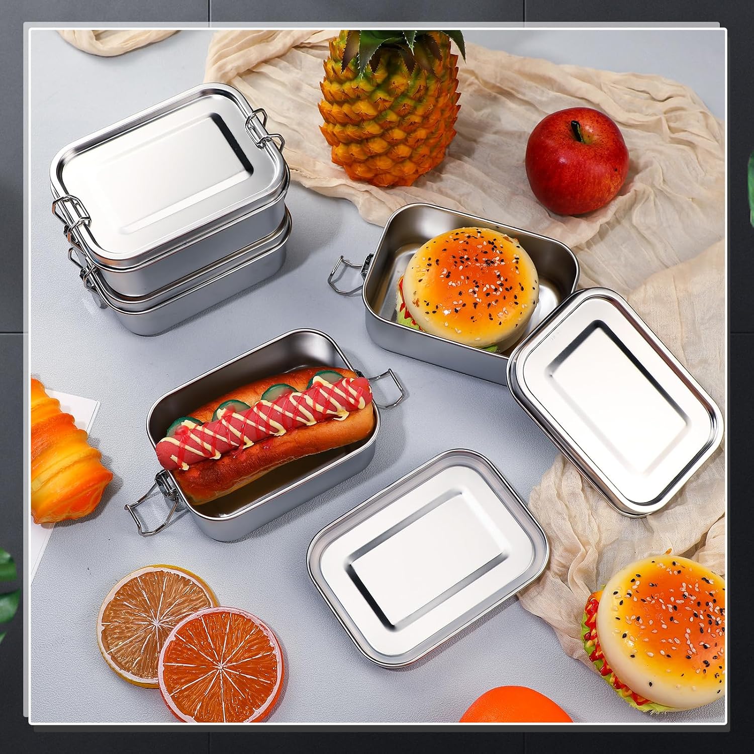 Stainless Steel Food Storage C - Meal Prep Lunch Boxes 评论和价格