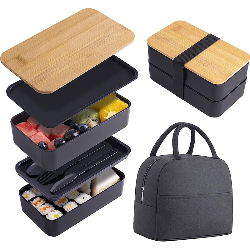 Stackable Bento Box with Utens - Meal Prep Fit 评论和价格