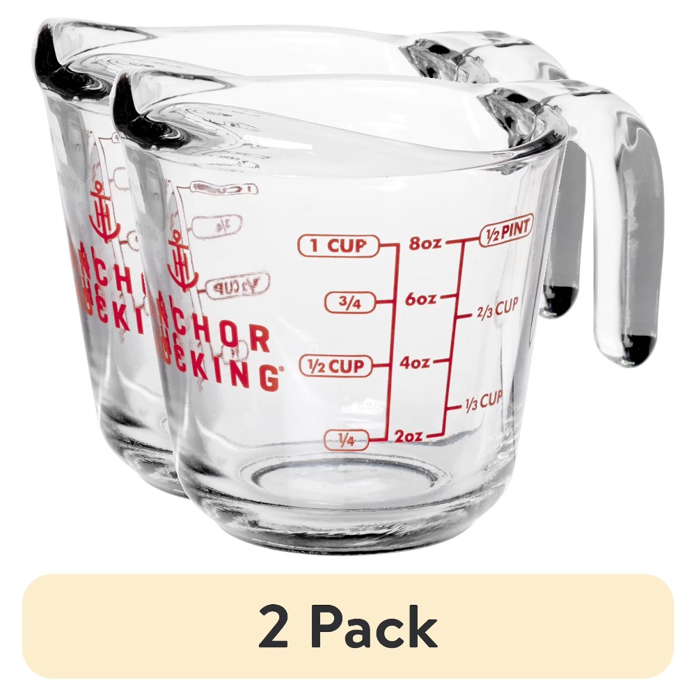 2-Pack Glass Measuring Cups Se - Meal Prep Kitchen 评论和价格