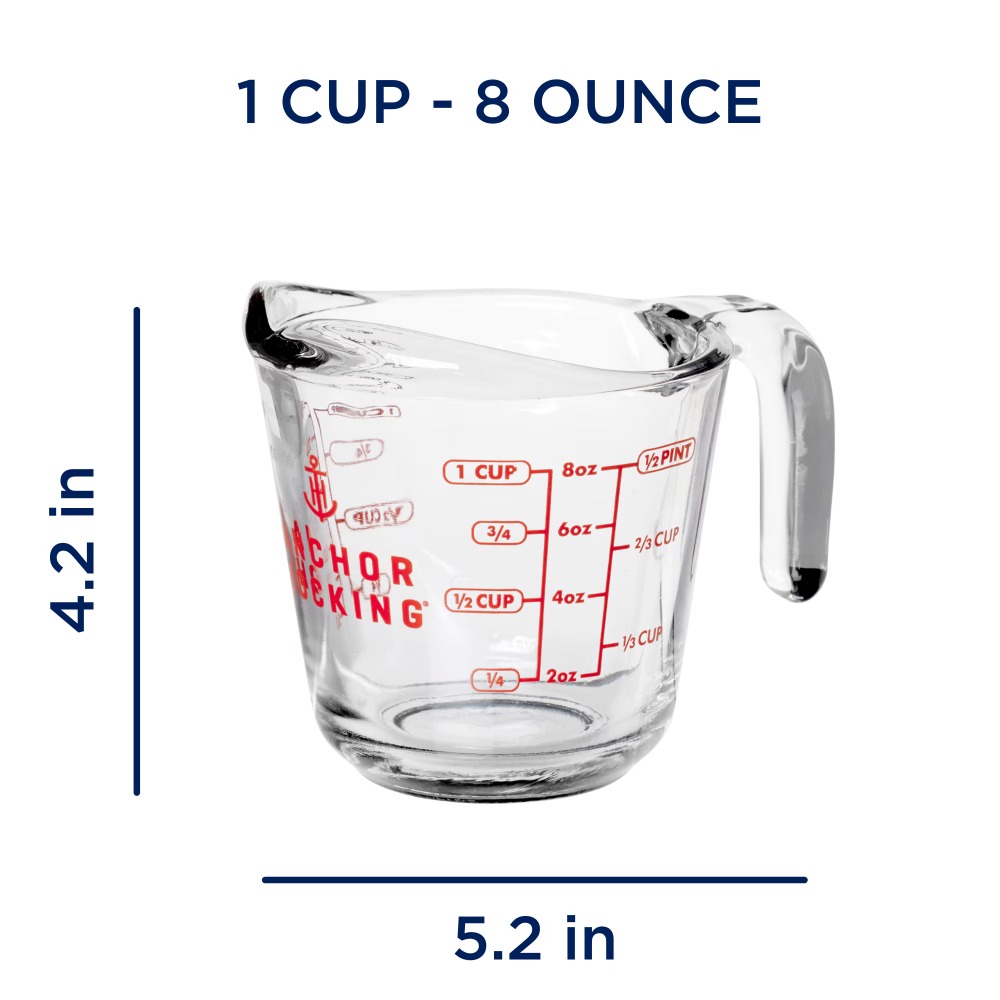 2-Pack Glass Measuring Cups Se - Meal Prep Kitchen 评论和价格
