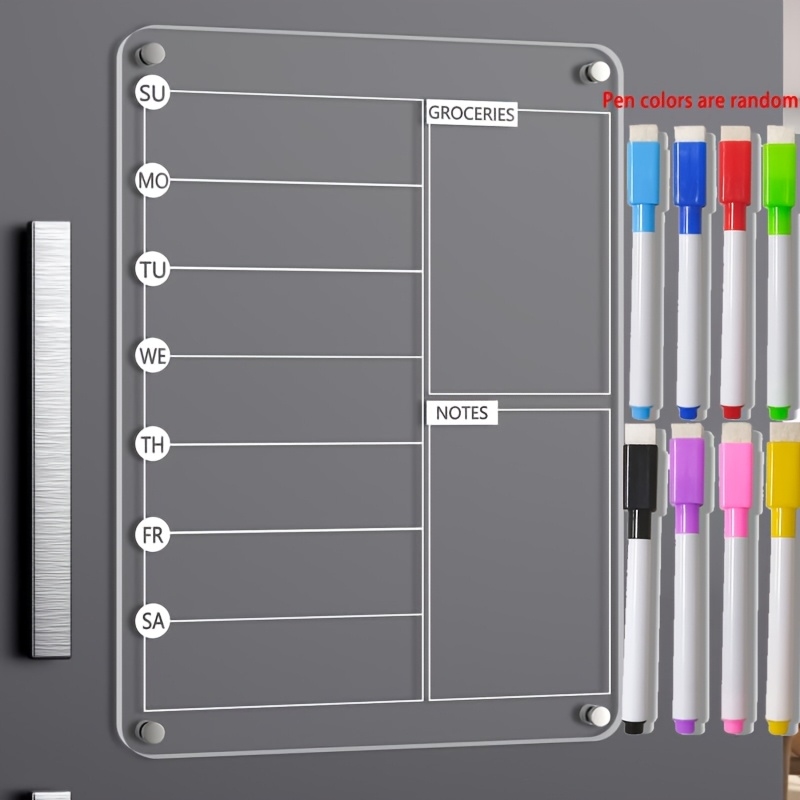 Acrylic Meal Planner Magnetic  - Meal Prep Planner 评论和价格
