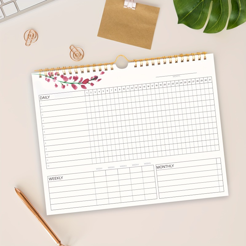 1pc Habit Tracker Calendar To  - Meal Prep Planner 评论和价格