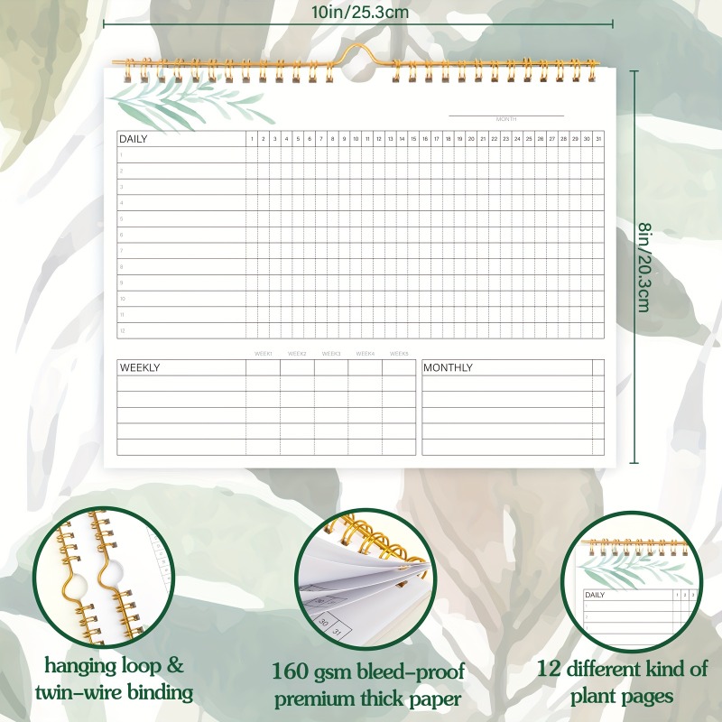 1pc Habit Tracker Calendar To  - Meal Prep Planner 评论和价格