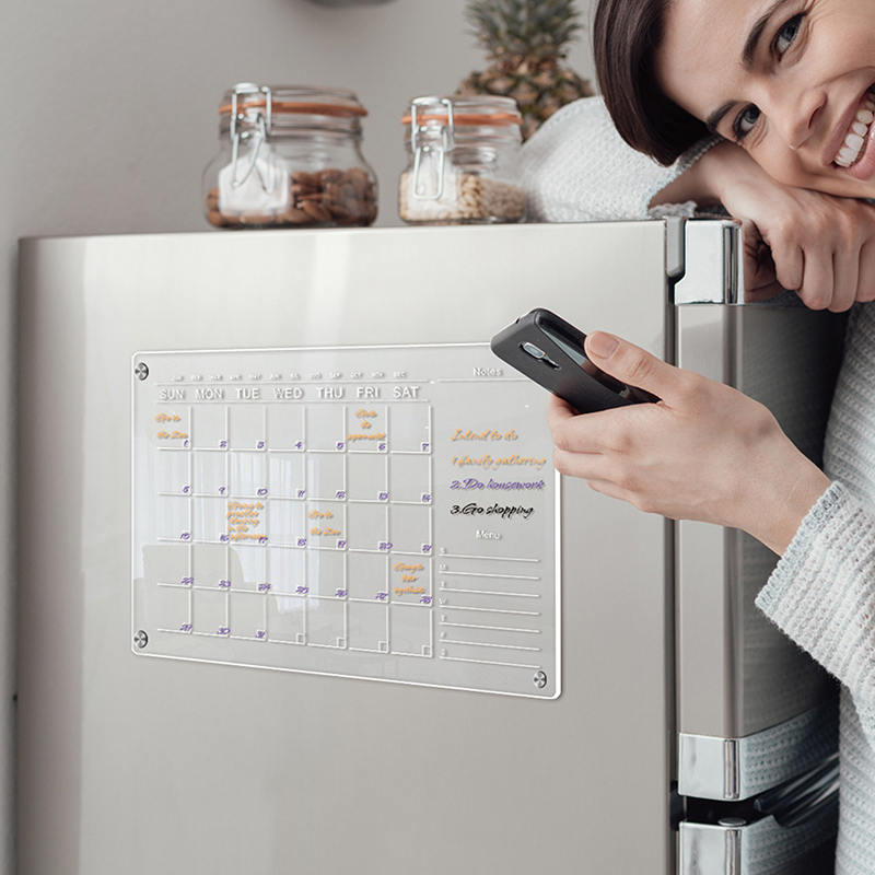 Clear Acrylic Fridge Magnet St - Meal Prep Planner 评论和价格