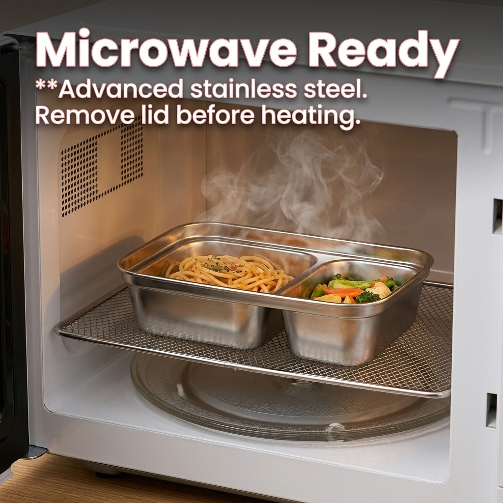 Microwave Safe 304 Stainless S - Meal Prep For Office 评论和价格