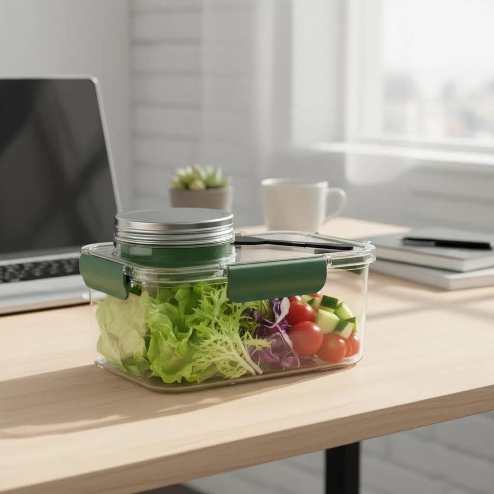 Salad Container 2.5 OZ Storage - Meal Prep For Office 评论和价格