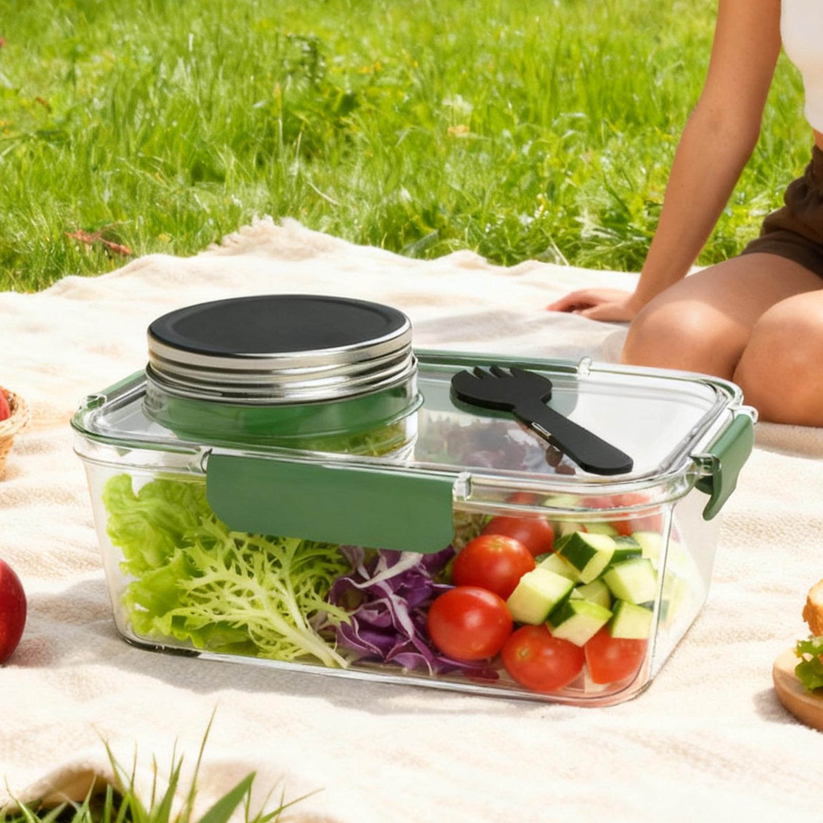 Salad Container 2.5 OZ Storage - Meal Prep For Office 评论和价格