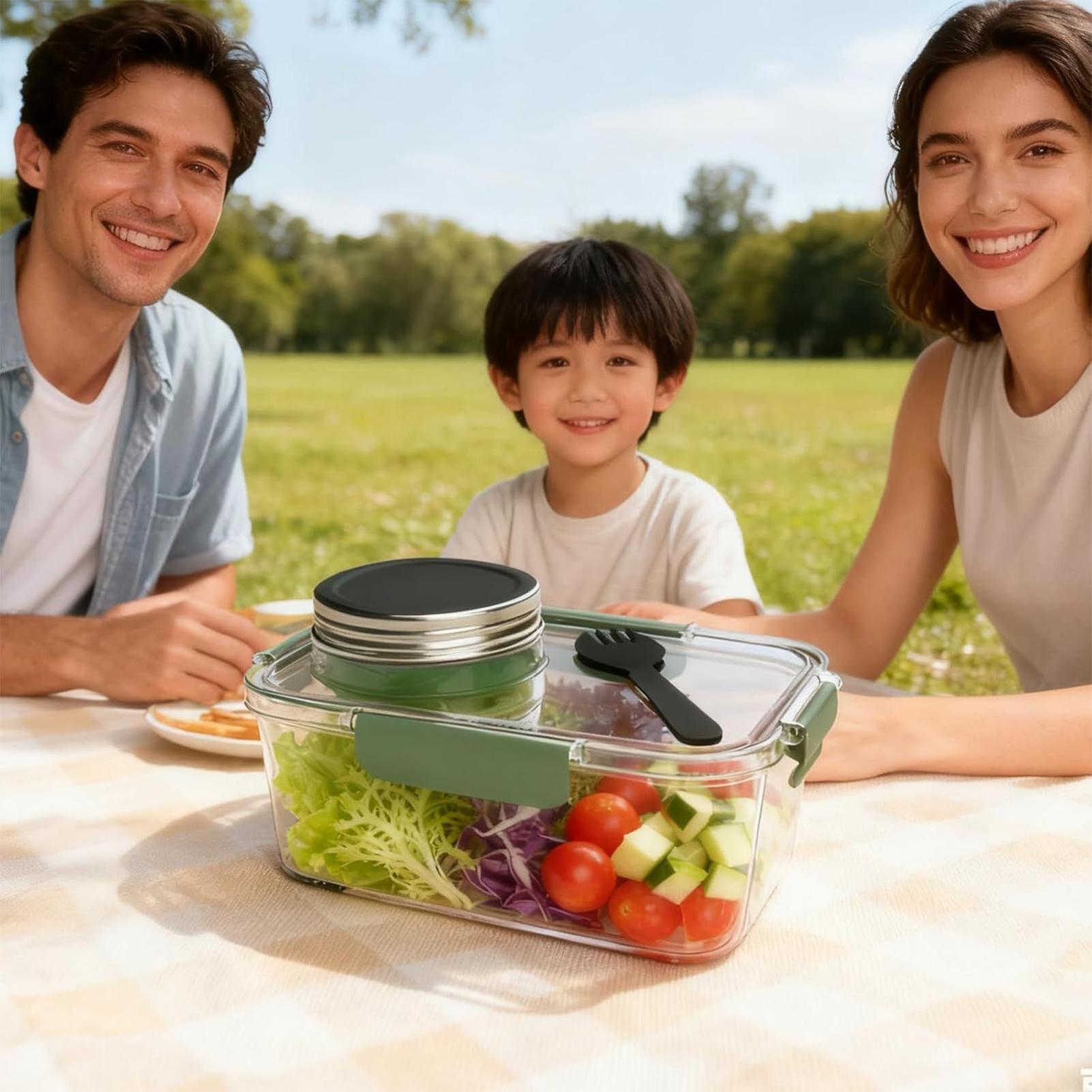 Salad Container 2.5 OZ Storage - Meal Prep For Office 评论和价格