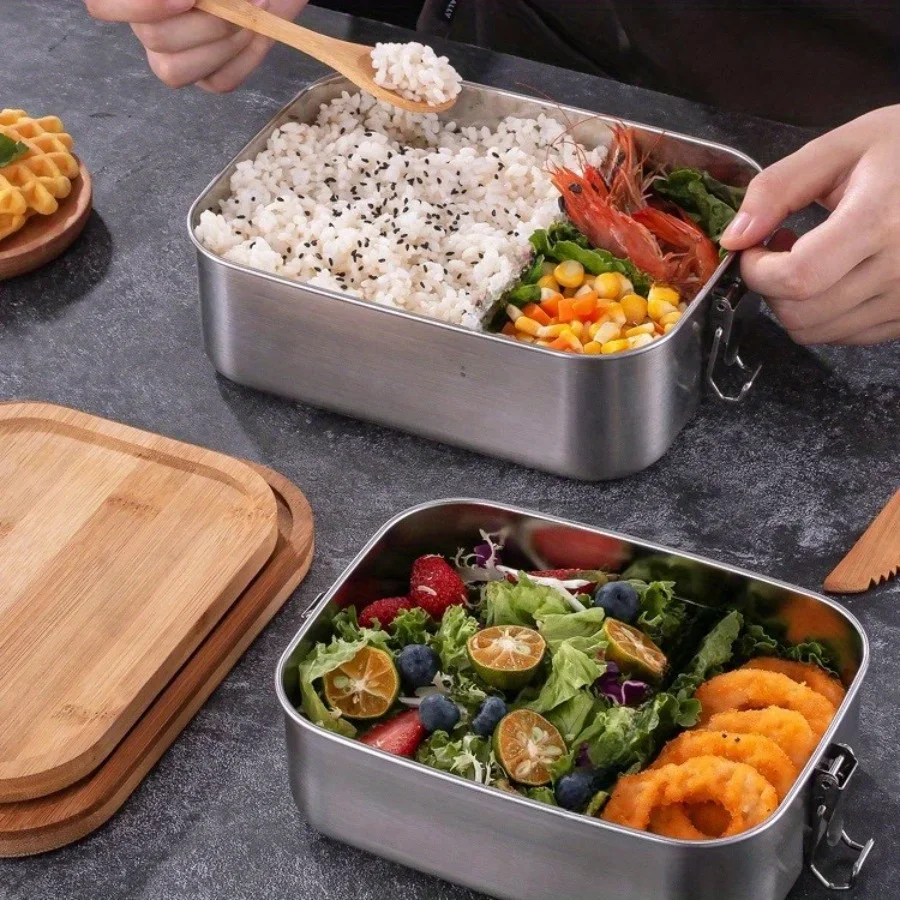 New 304 Stainless Steel Bamboo - Meal Prep Lunch Boxes 评论和价格
