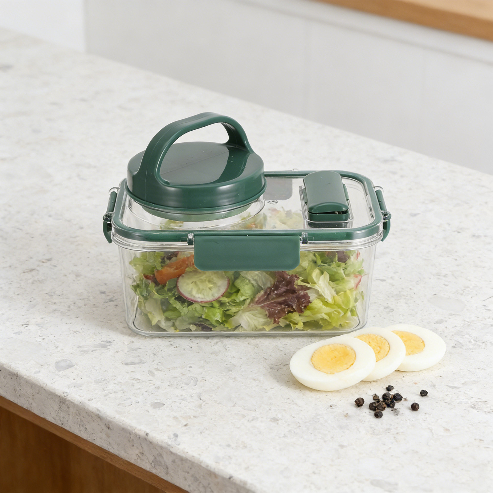 Salad Container with Dressing  - Meal Prep For Office 评论和价格