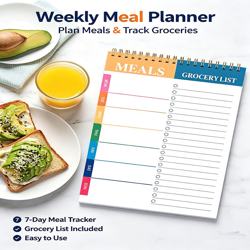 Weekly Meal Planner Notepad 5. - Food Prep Mat 评论和价格