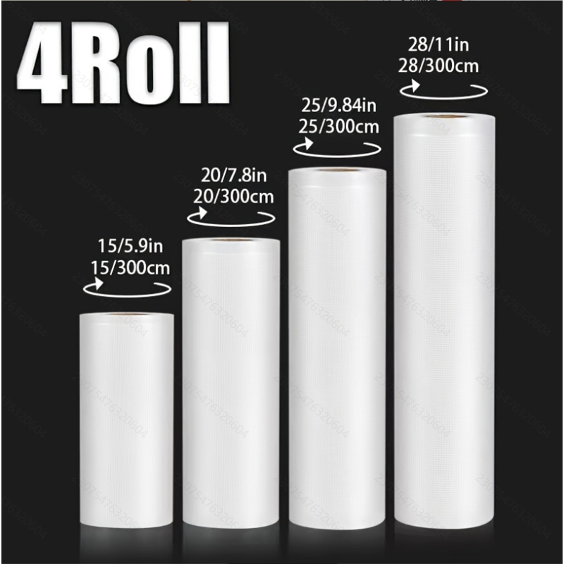 4pcs Vacuum Sealer Bags: 4 Rol - Meal Prep Fit 评论和价格