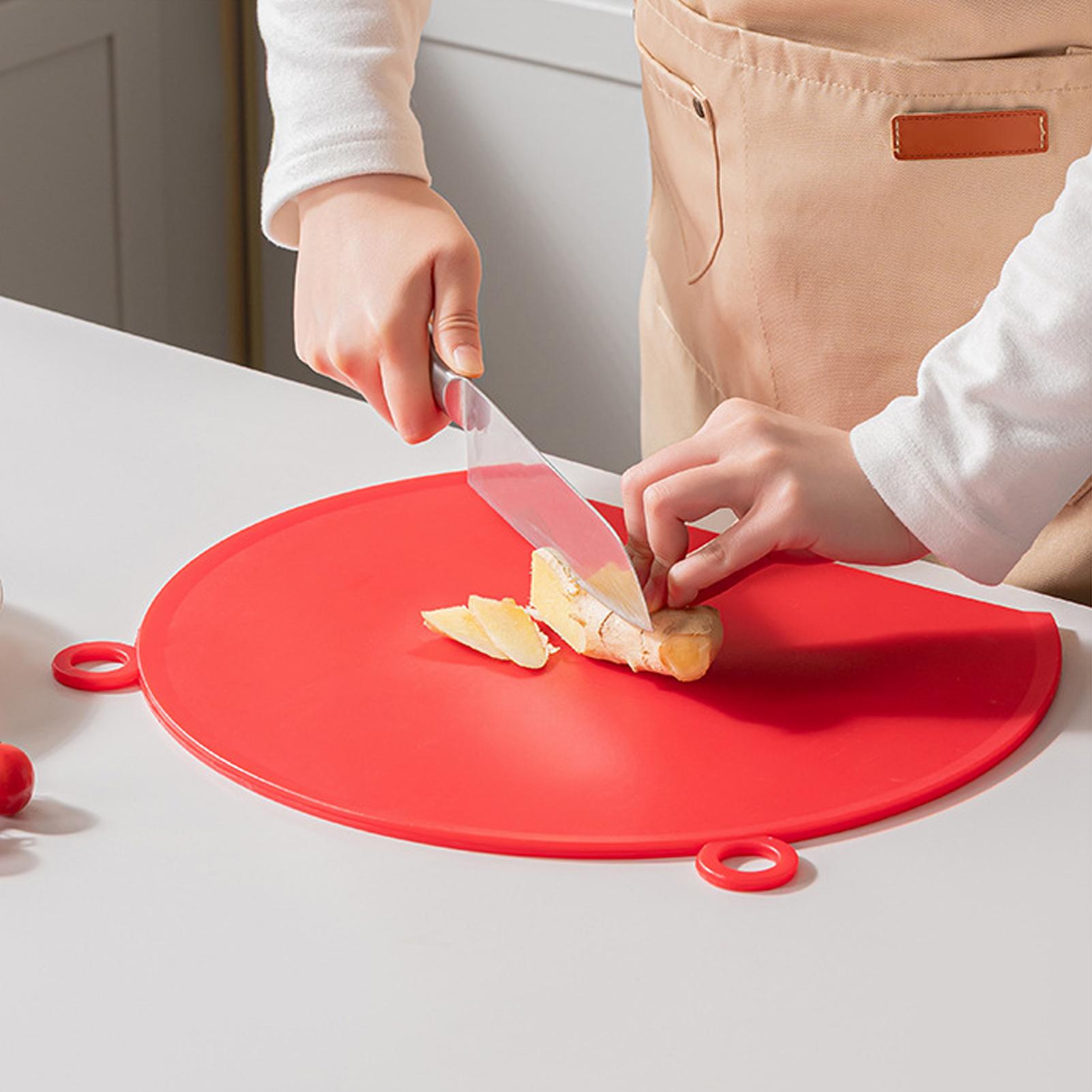 Cutting Board Silicone D-Shape - Food Prep Mat 评论和价格