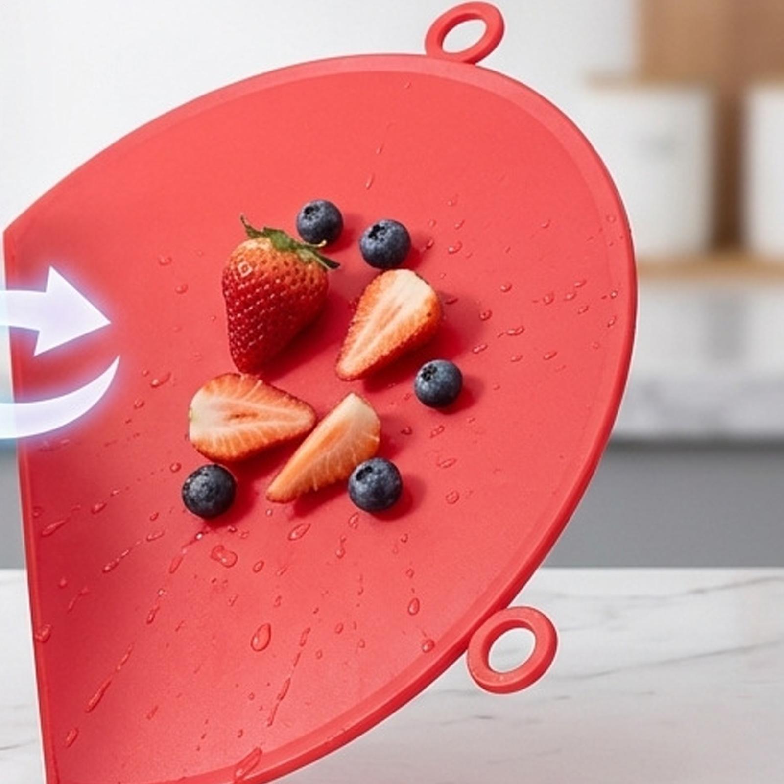 Cutting Board Silicone D-Shape - Food Prep Mat 评论和价格