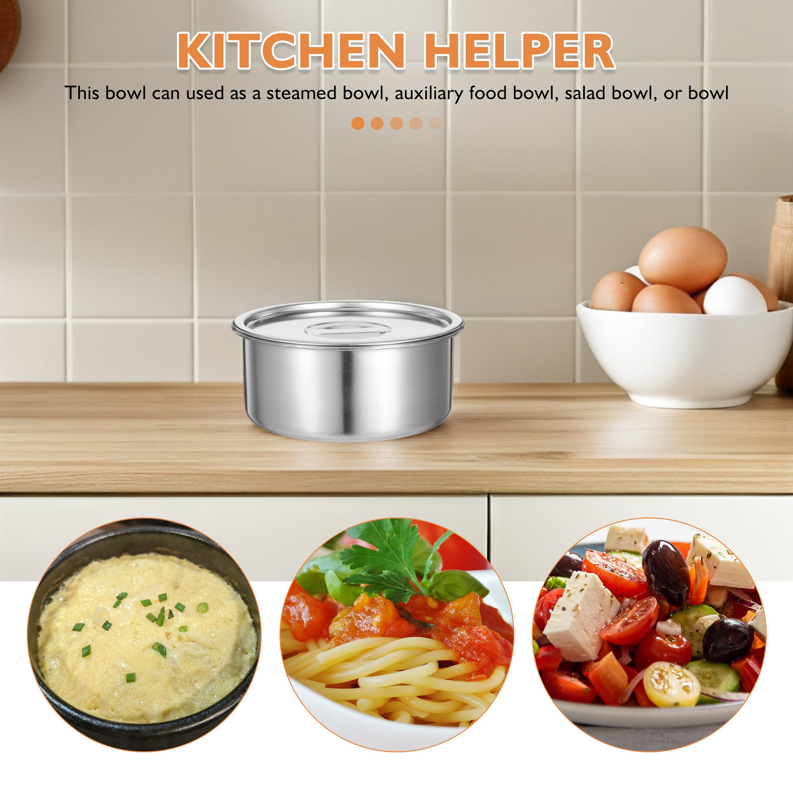 Stainless Steel Steamed Egg Bo - Meal Prep Kitchen 评论和价格