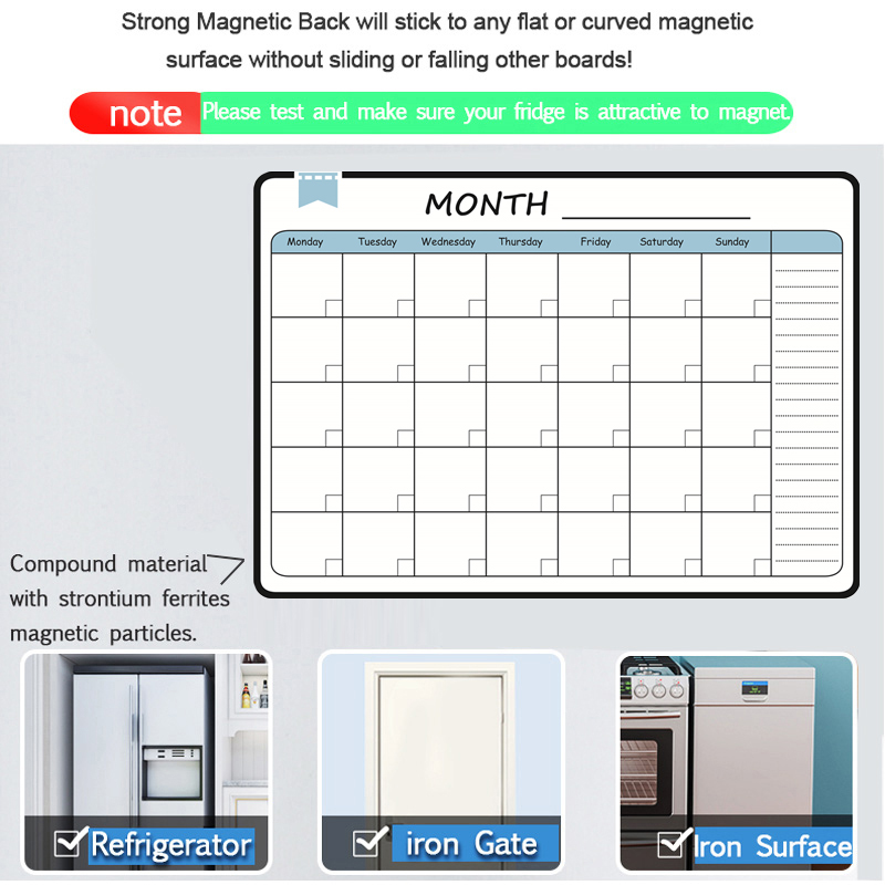 A3 Size Magnetic Monthly Weekl - Meal Prep Planner 评论和价格