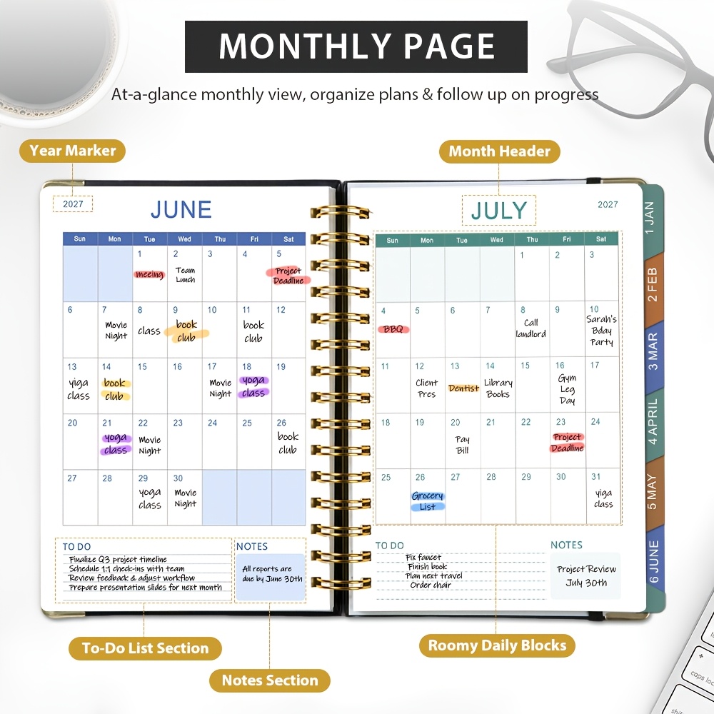 2027 Ring Binder Daily Planner - Meal Prep Planner 评论和价格
