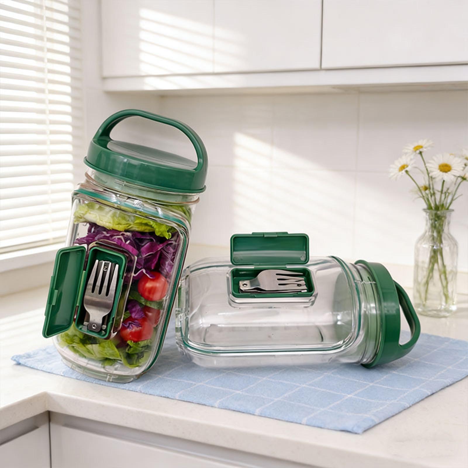 1000ml Leakproof Salad Contain - Meal Prep For Office 评论和价格