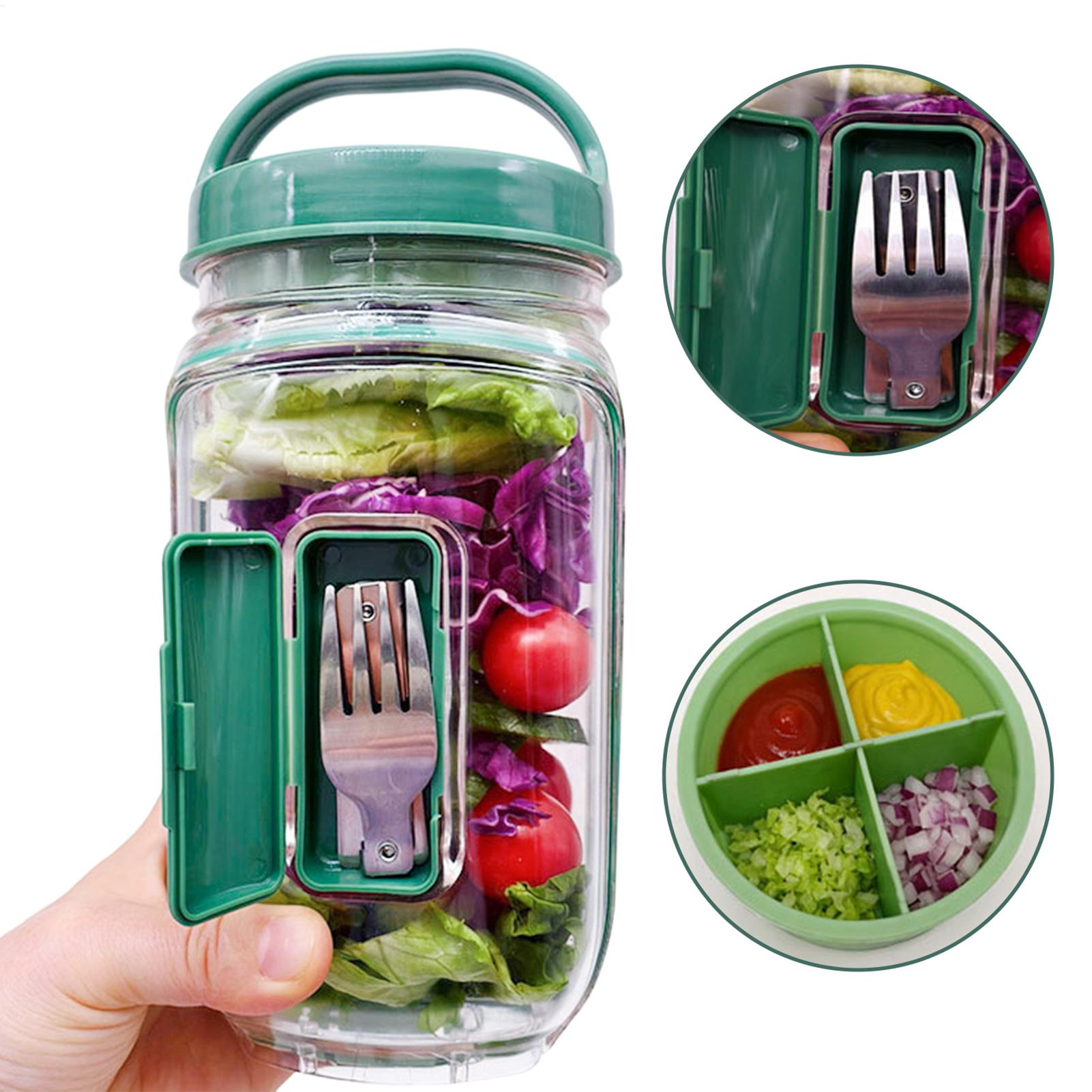 1000ml Leakproof Salad Contain - Meal Prep For Office 评论和价格