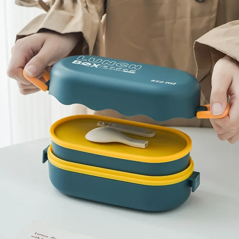 850ML Lunch Box Double-layer P - Meal Prep Lunch Boxes 评论和价格