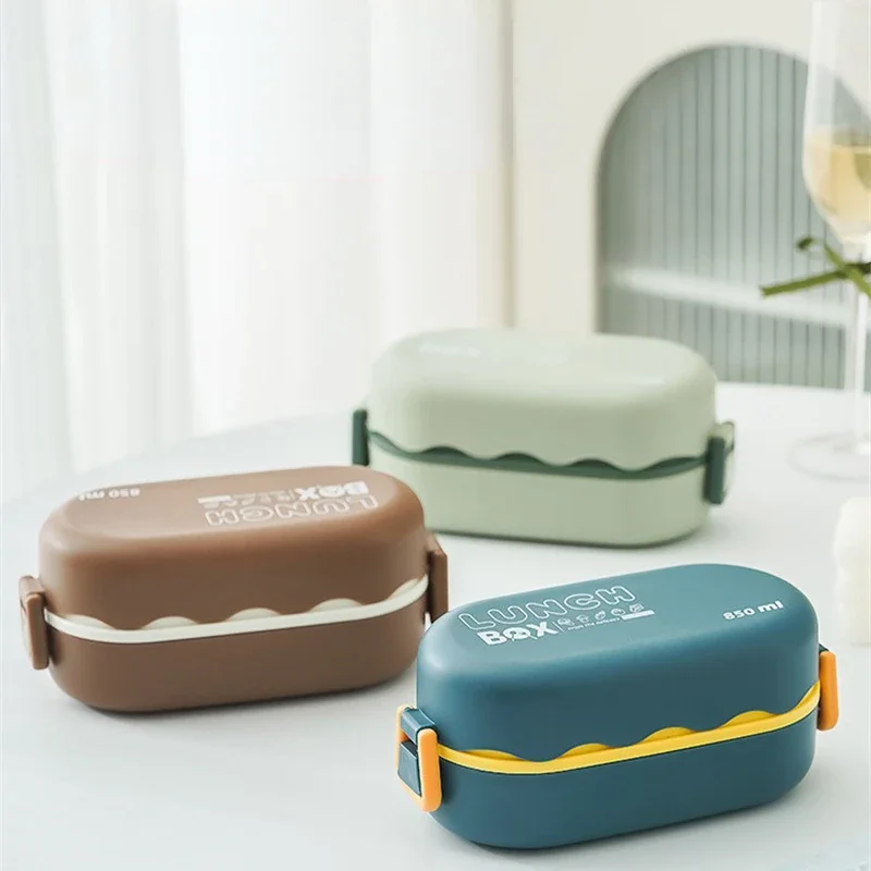 850ML Lunch Box Double-layer P - Meal Prep Lunch Boxes 评论和价格