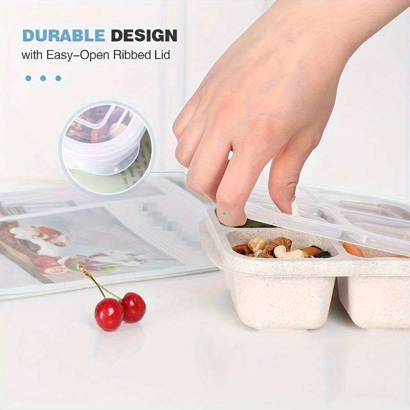 Premium Wheat Straw Bento Box  - Meal Prep For Office 评论和价格