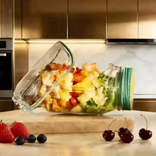 Portable Salad Jar Container w - Meal Prep For Office 评论和价格