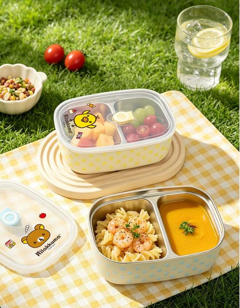 Rilakkuma Stainless Steel Bent - Meal Prep Lunch Boxes 评论和价格