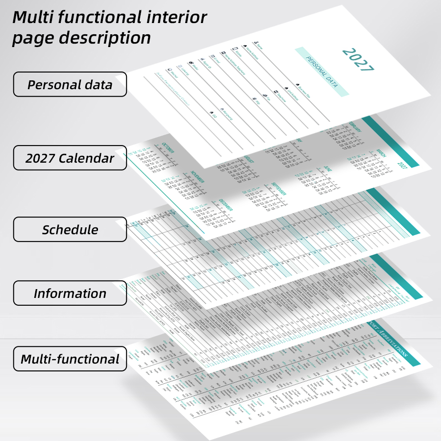 2027 Daily Planner Calendar Di - Meal Prep Planner 评论和价格