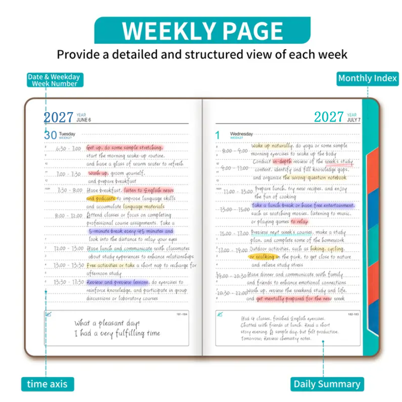 2027 Daily Planner Calendar Di - Meal Prep Planner 评论和价格