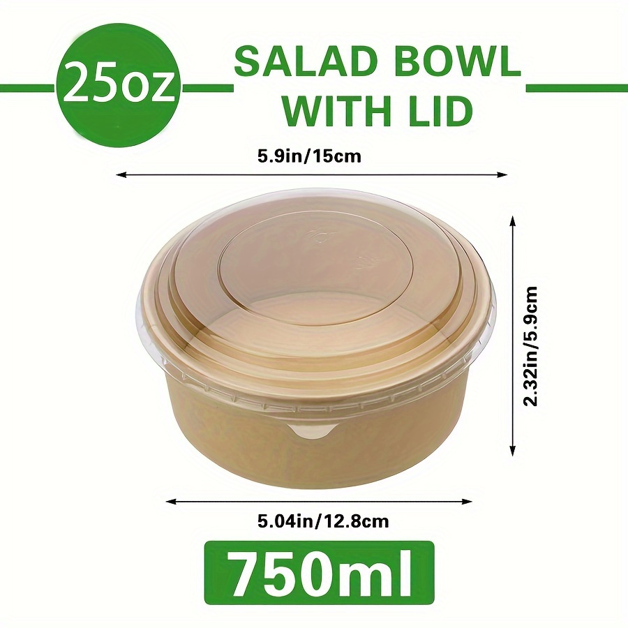 25Oz/750Ml 25/50 Pack Paper Bo - Meal Prep Kitchen 评论和价格