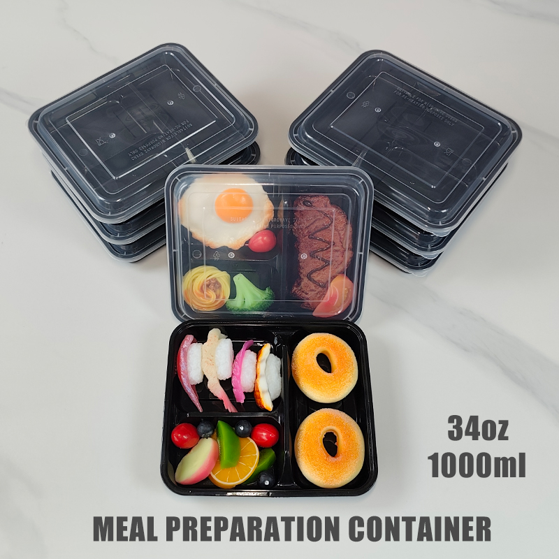 3-Compartment 34 Oz/1000 Ml, 1 - Meal Prep For Office 评论和价格